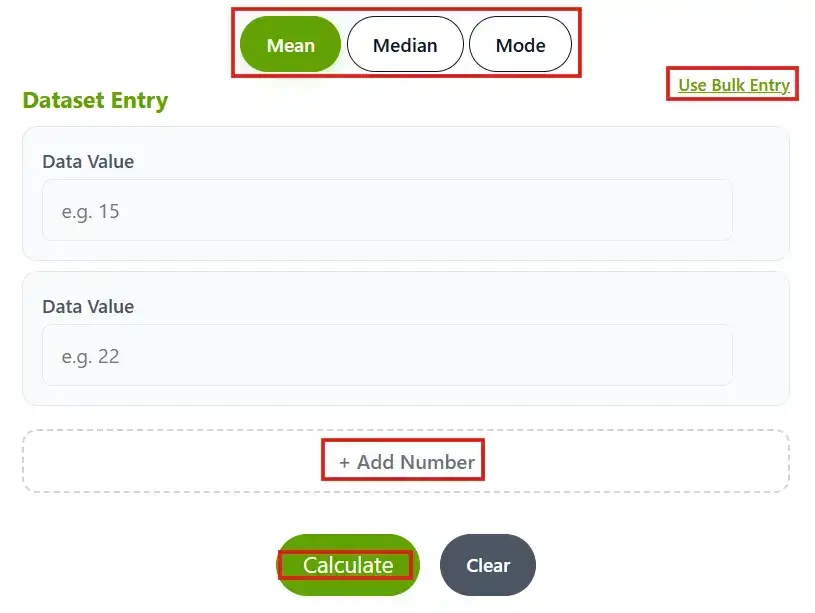 mean, median, mode calculator